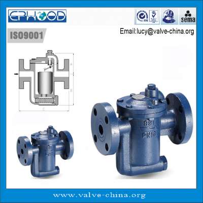 DSC No.996A cast iron flange inverted bucket air trap