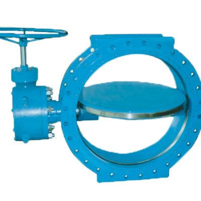 Large Diameter Manual Double Flanged Metal-to-metal Seated Casting Iron Butterfly Valve